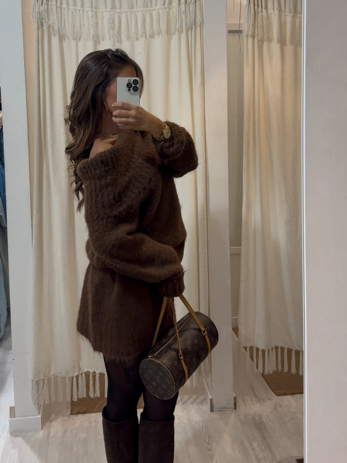 Maxi dress collo shiffer
