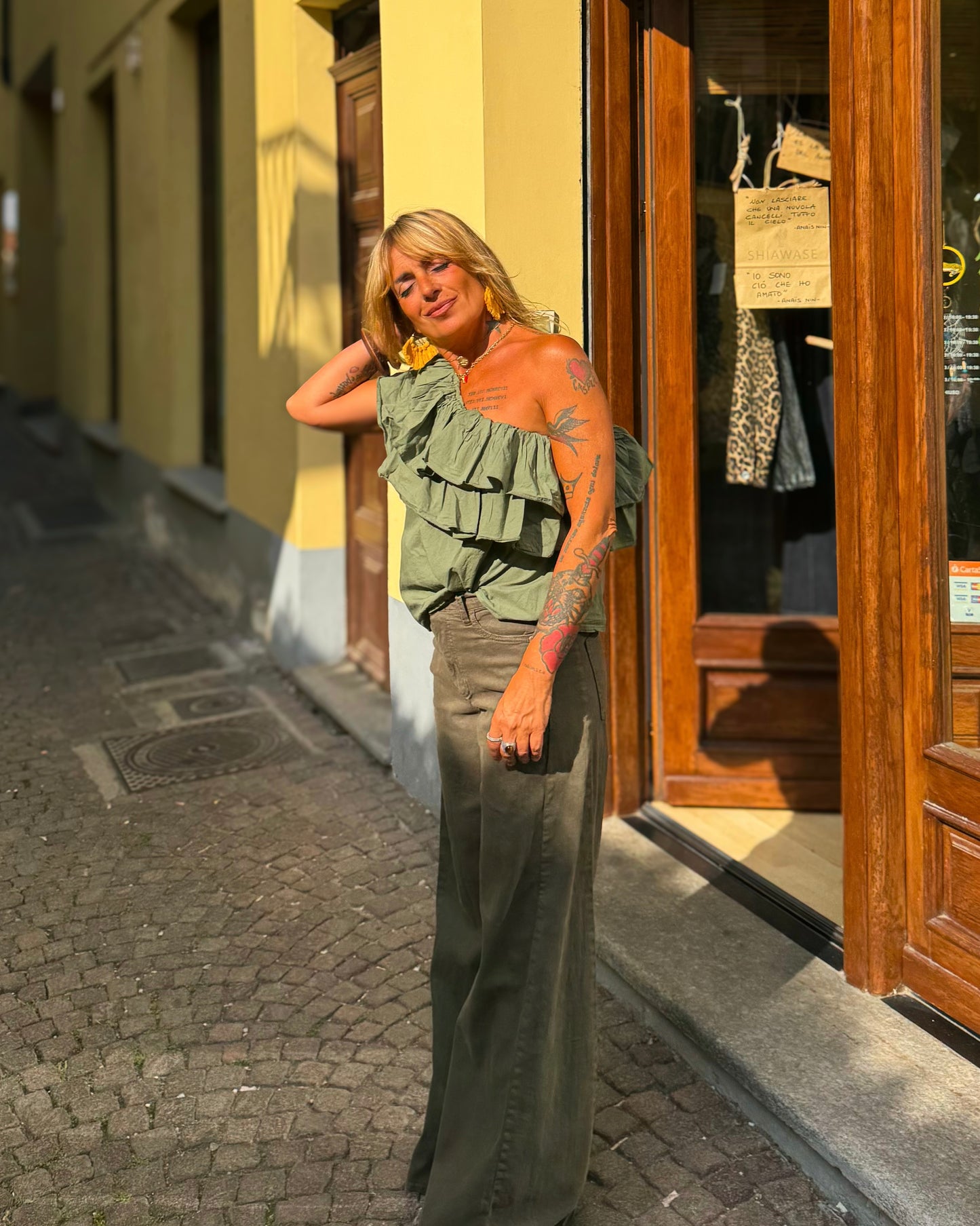 Blusa monospalla VEJER