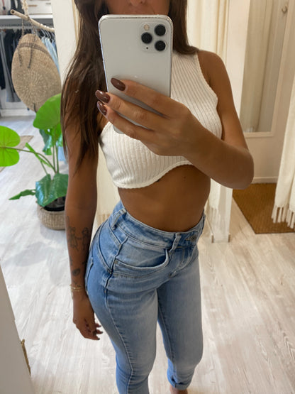 Jeans skinny denim chiaro