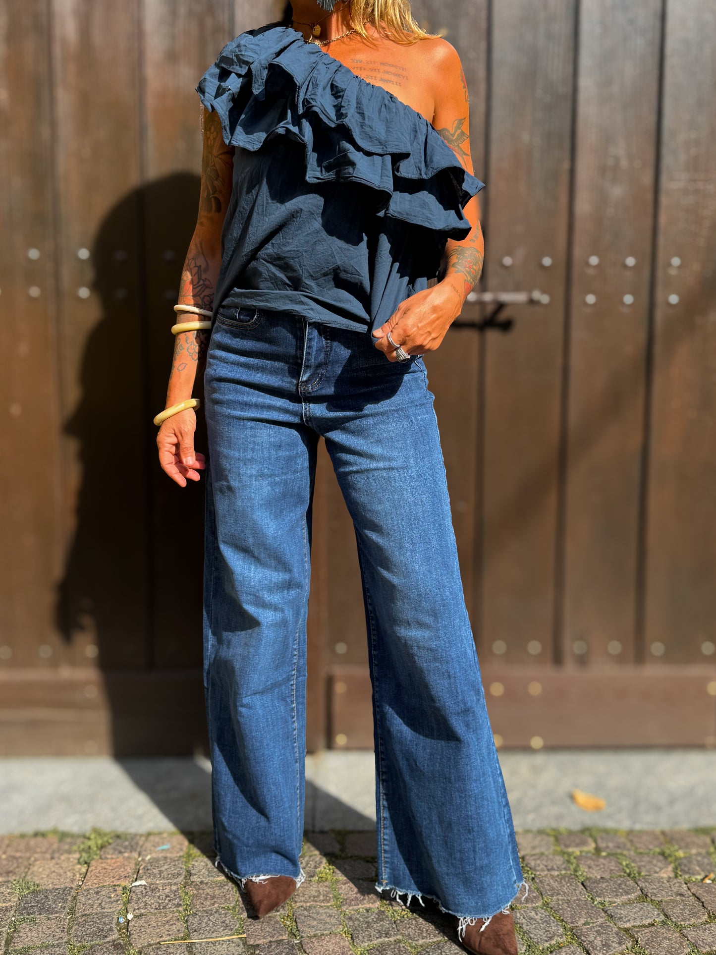 Blusa monospalla VEJER