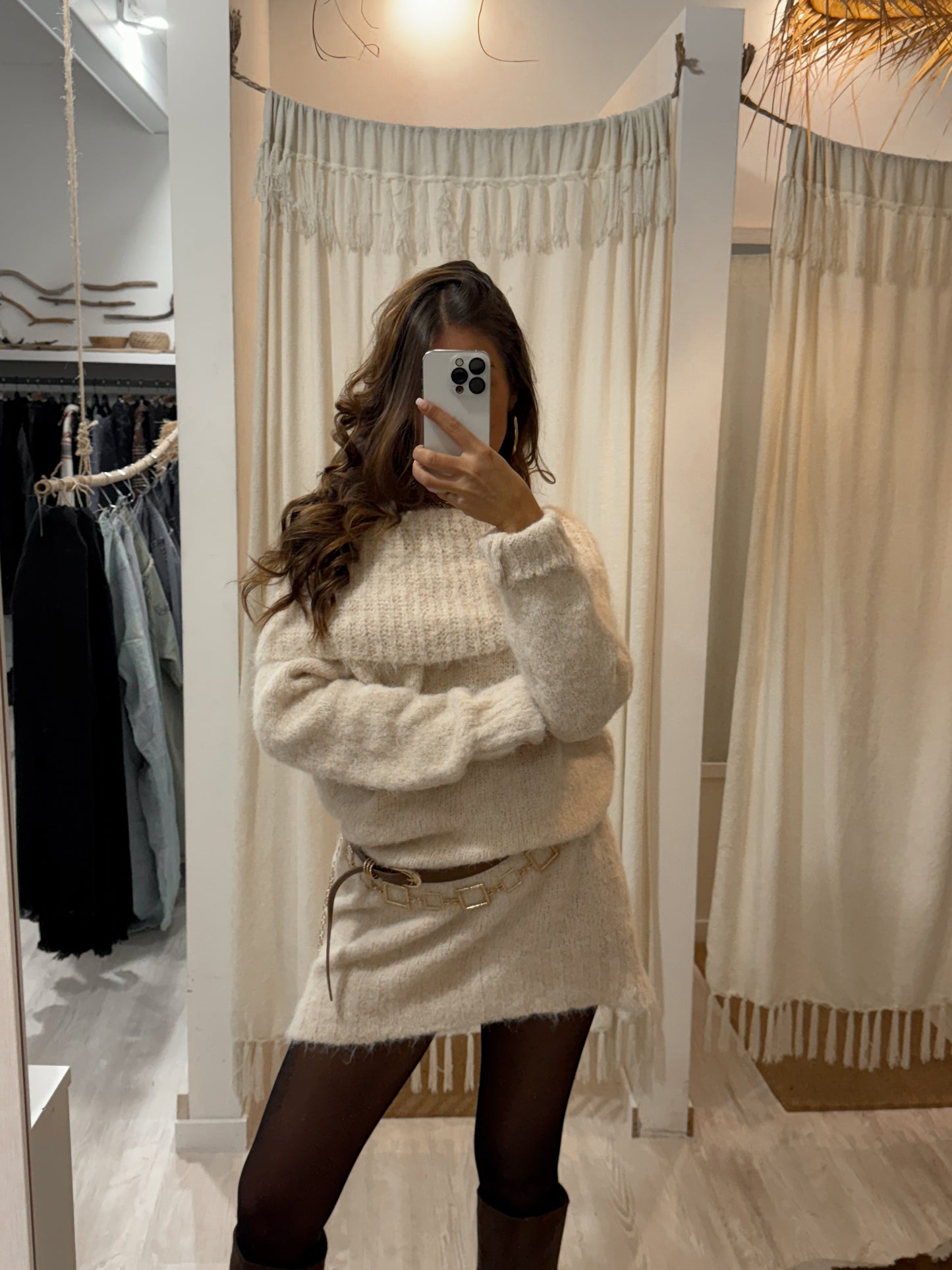 Maxi dress collo shiffer