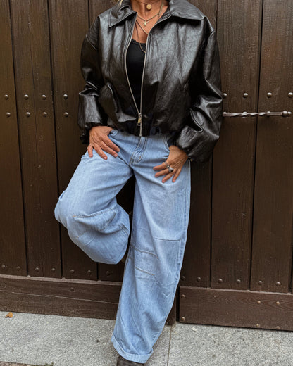 Jeans chiaro barrel-fit