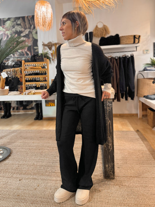 Pantalone in maglia con tasche