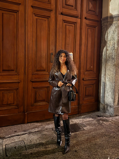 Trench vernice vintage