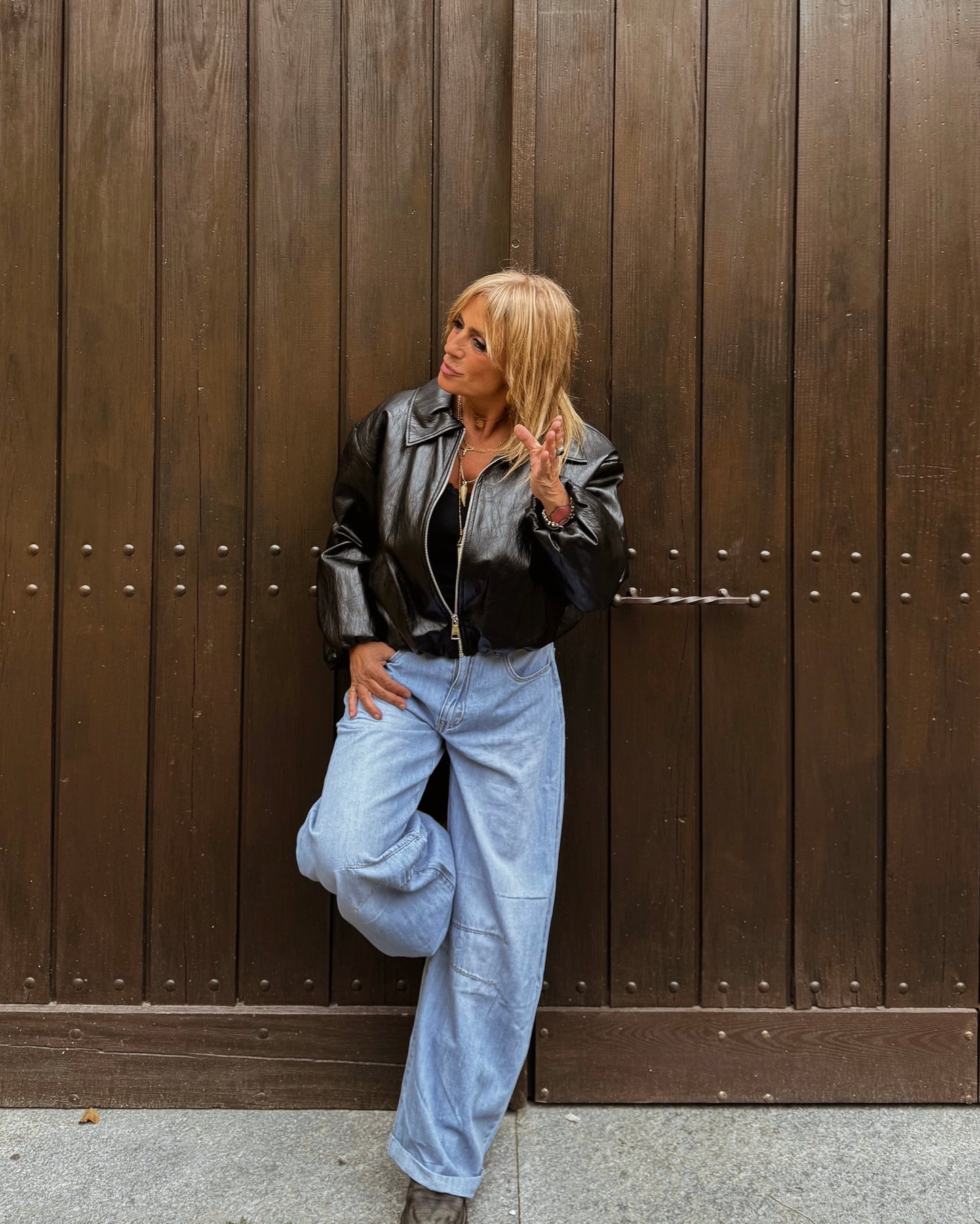 Jeans chiaro barrel-fit