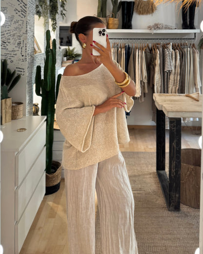 Pantalone 100% lino
