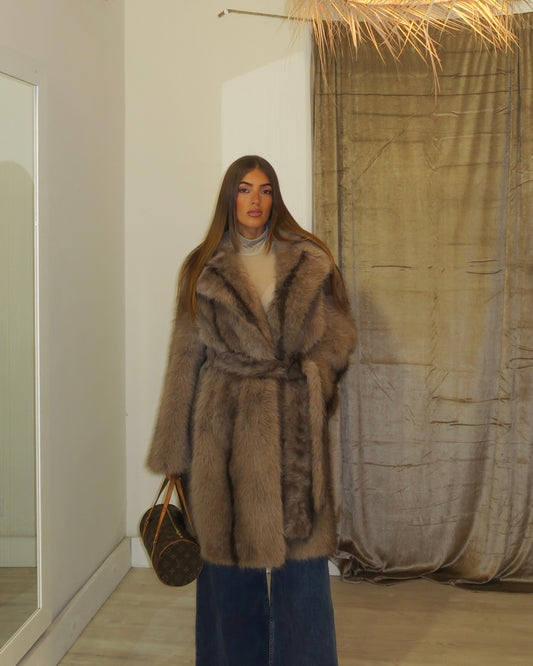 Fur Jackets taupe