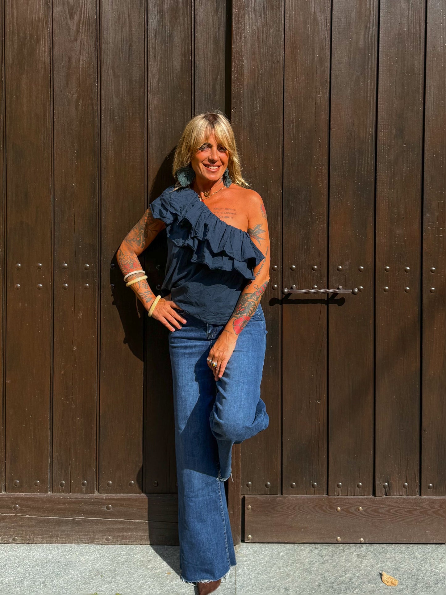 Blusa monospalla VEJER