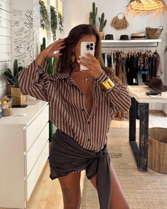 Camicione oversize a righe
