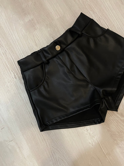 Pantaloncino ecopelle