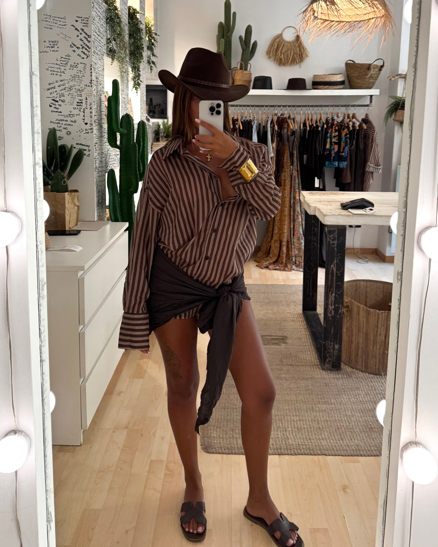 Camicione oversize a righe