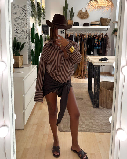 Camicione oversize a righe