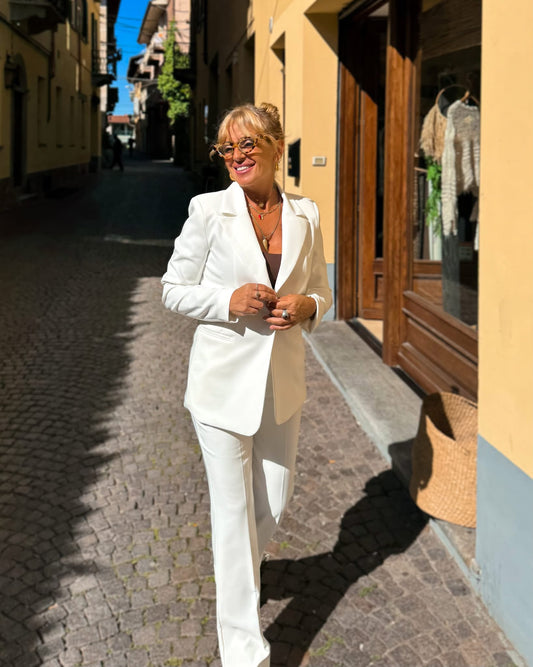 Tailleur bianco classico