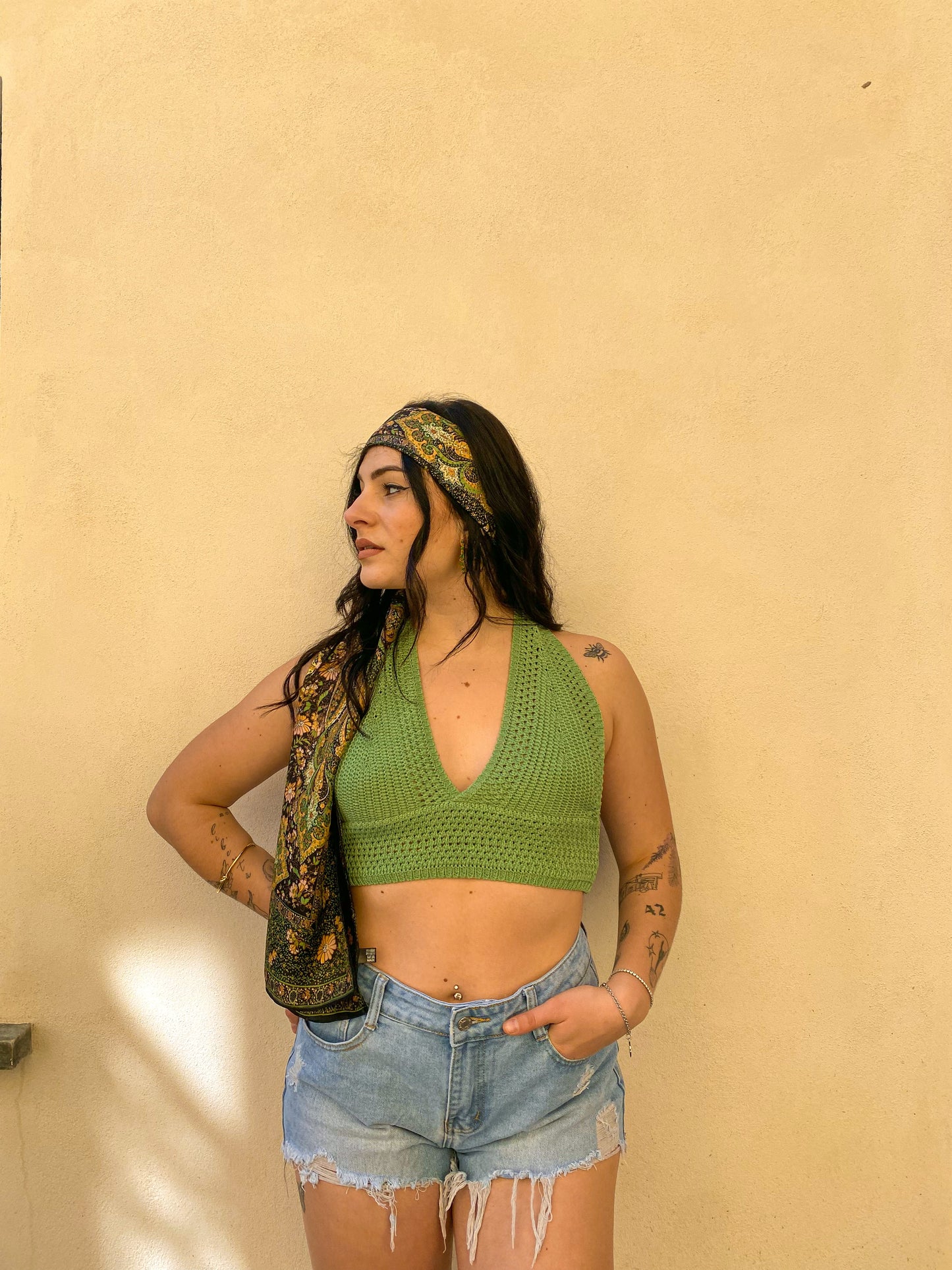 Top crop crochet