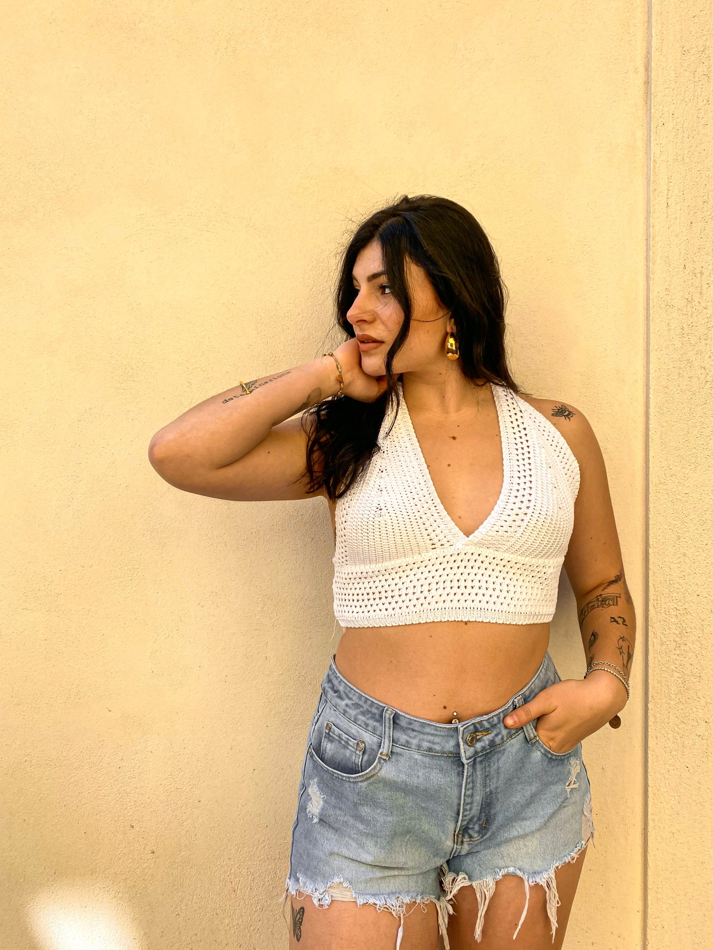 Top crop crochet