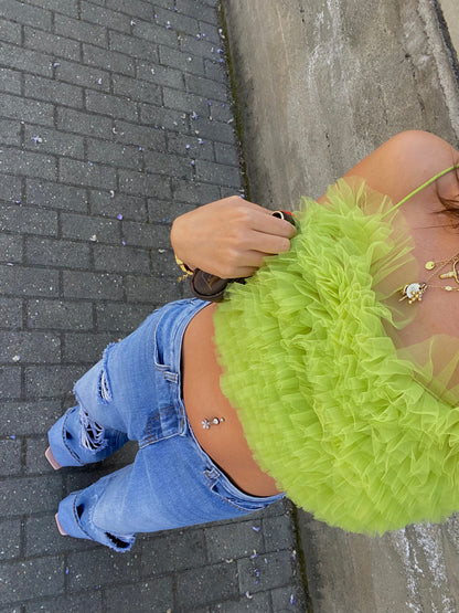 Top in tulle